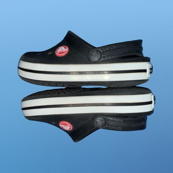 Toddler Unisex Off Crocs Black Crocband Clogs Slip On Size C 8 C8 - Picture 7 of 7